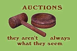 Auctioneer's gavel and block