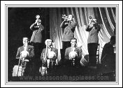 brass section of the RAOC Blue Rockets