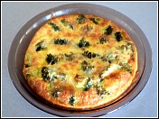 Broccoli and Cheese Crustless Quiche