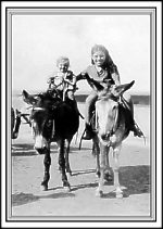 children on donkeys