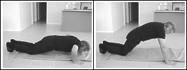 man doing push-ups - kneeling