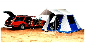 car and tent