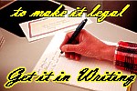 a hand writing