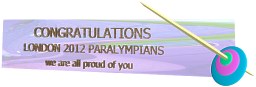 Congratulations London 2012 Paralympians