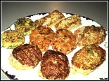 selection of fried potato patties