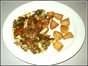 Teriyaki Stir-fry with Fried Potatoes